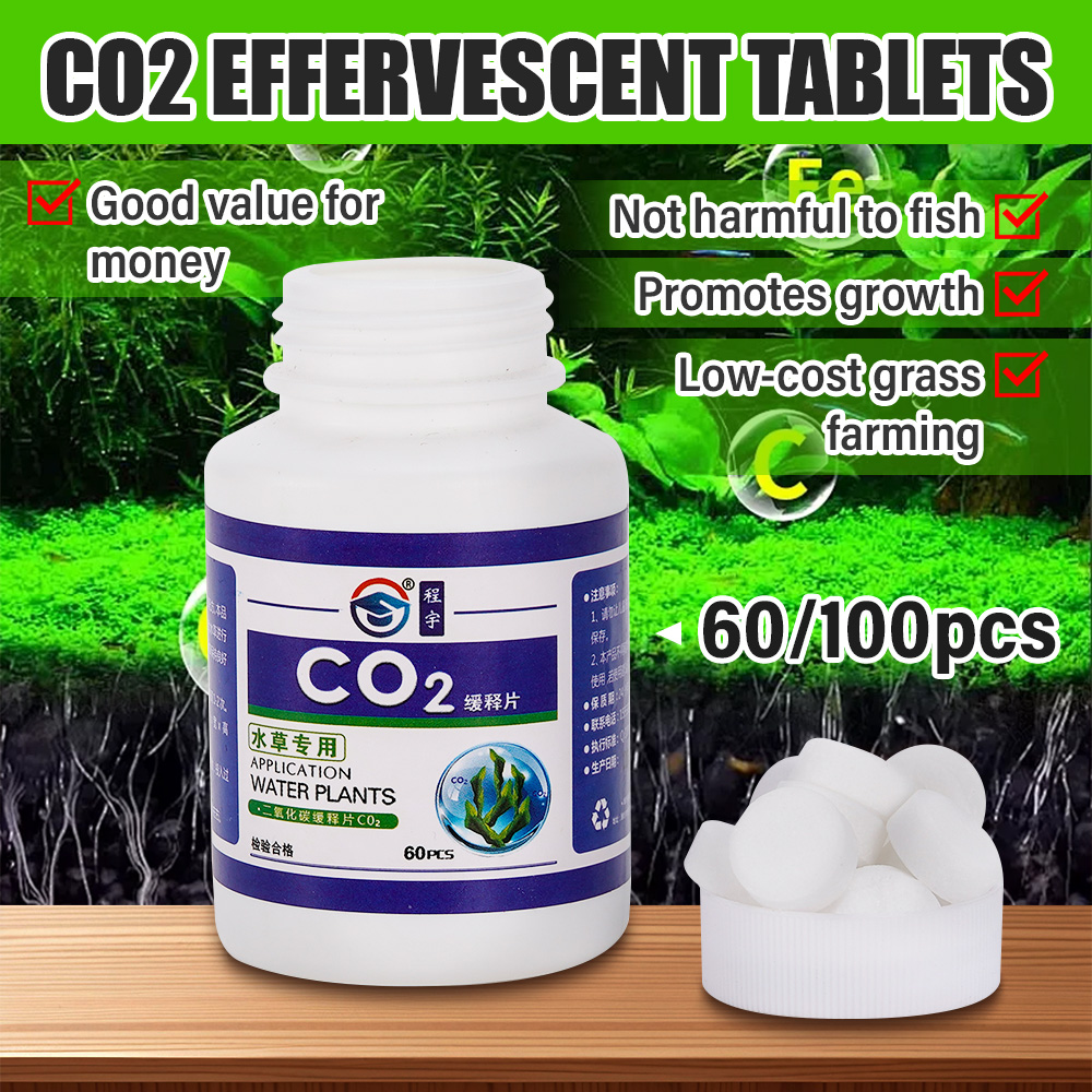Aquarium Plant Vitamins - 60 Pastiglie CO2 per Acquario, Piante
